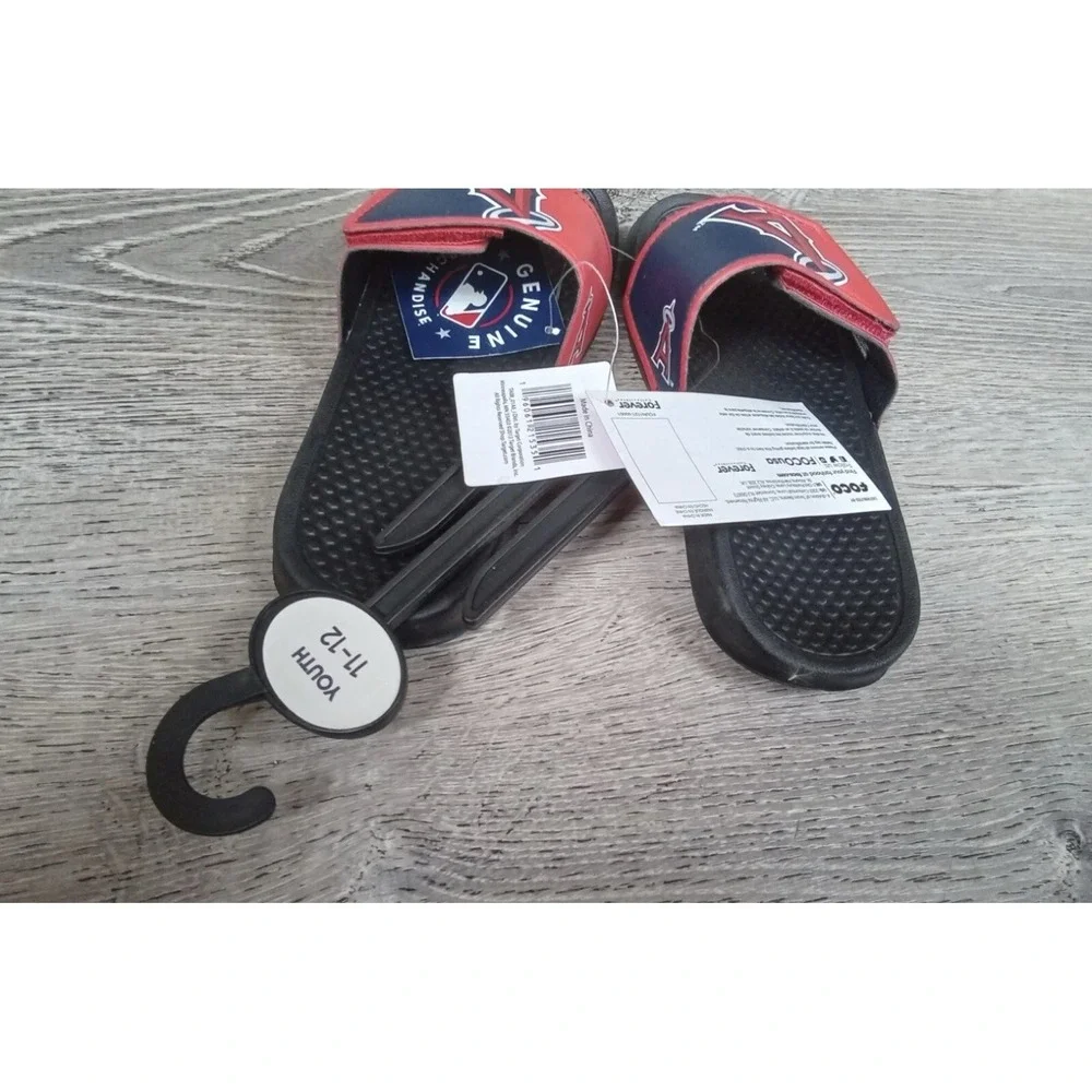 Foco Los Angeles Angels Slide Sandals Kids MLB Youth Size Small 11 12 New
